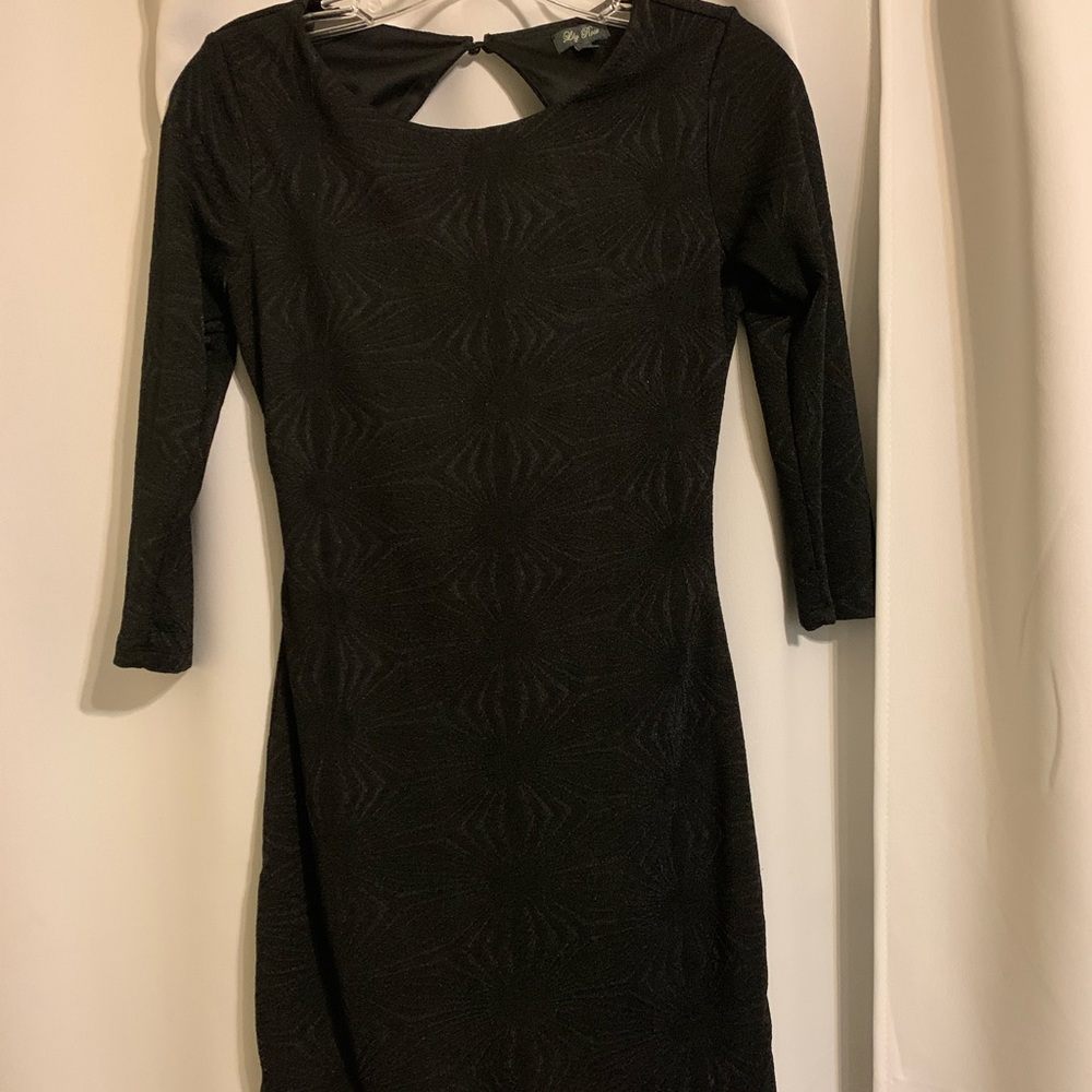 Black mini dress